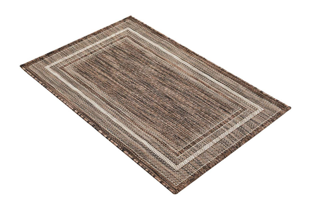 Rechteck Outdoor Teppich Tulum Outdoor in Braun von Hadorn™ - Lifestyle Image