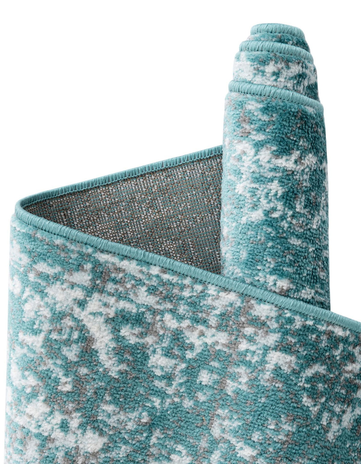 Oval Teppich Monaco in Türkis von Hadorn™ - Lifestyle Image