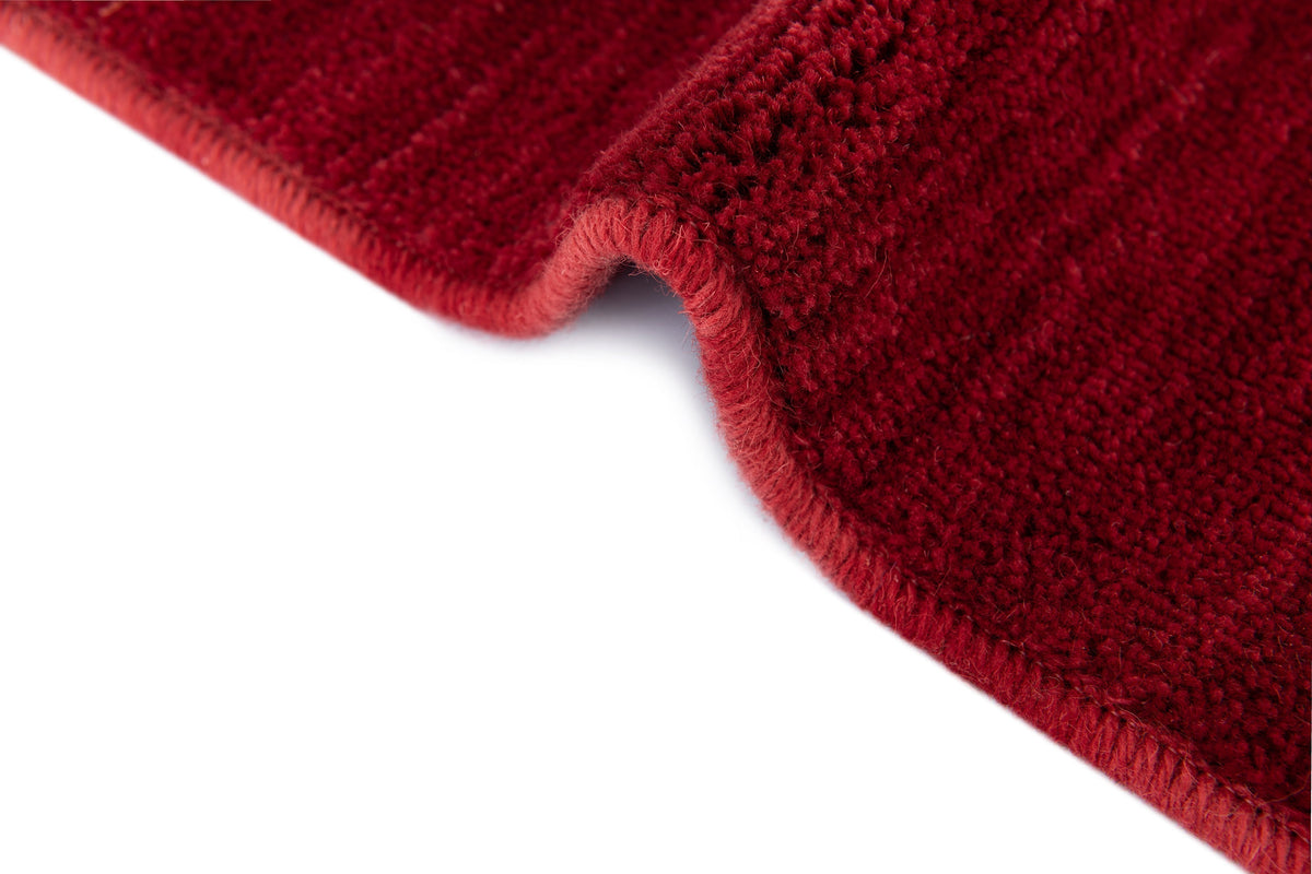 Quadratisch Teppich Emmen in Rot von Hadorn™ - Lifestyle Image