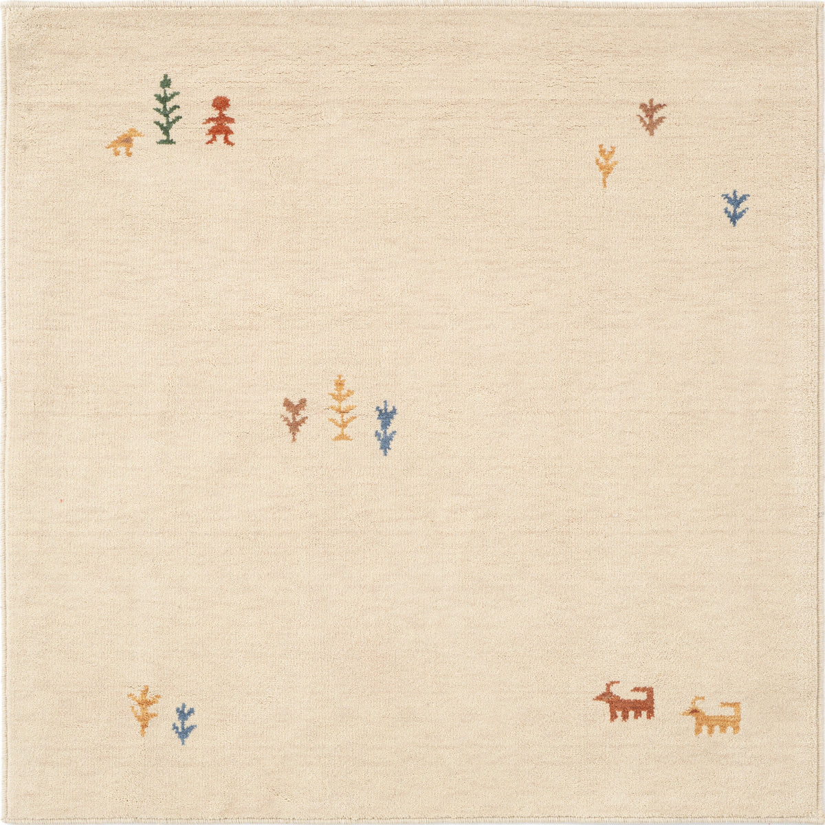 Quadratisch Teppich Emmen in Beige von Hadorn™ - Lifestyle Image