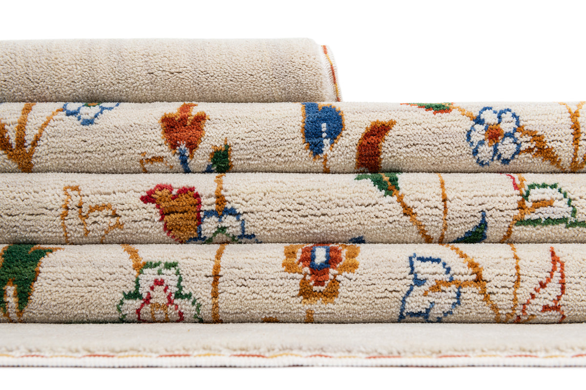 Quadratisch Teppich Emmen in Beige von Hadorn™ - Lifestyle Image