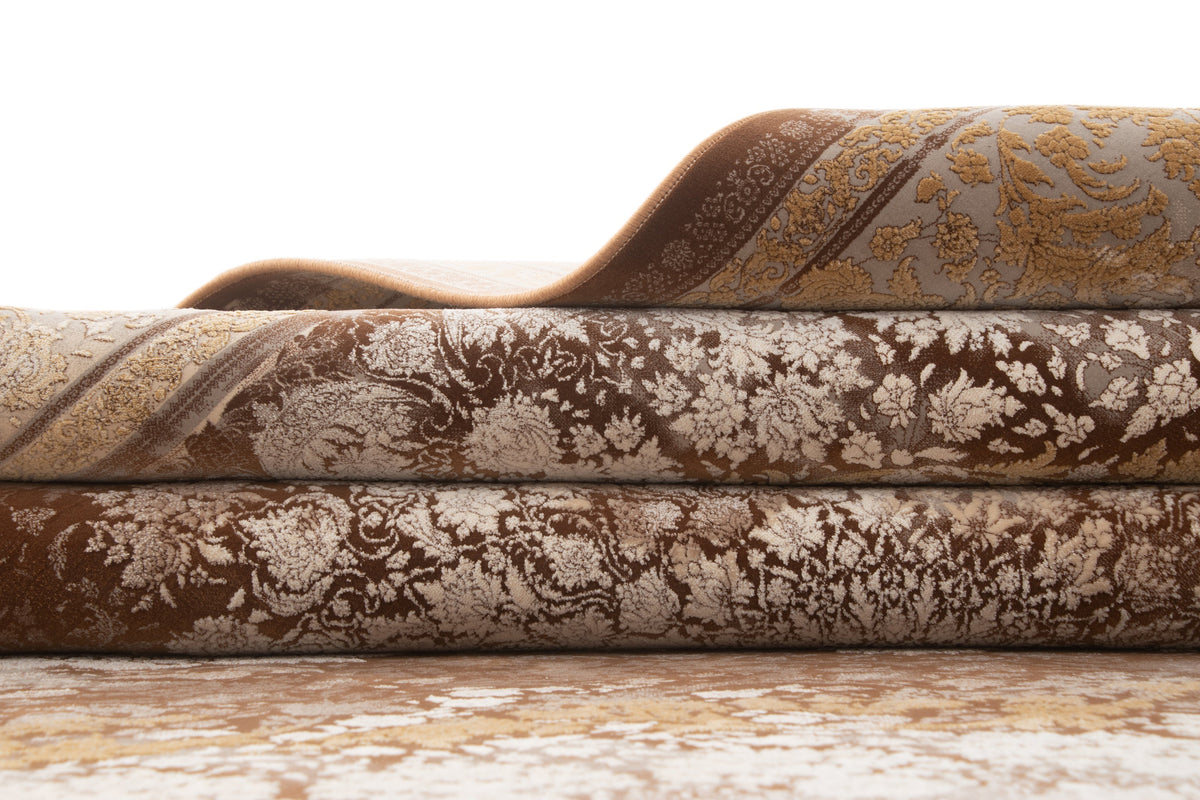 Rund Teppich Sophia Belamour in Braun von Hadorn™ - Lifestyle Image