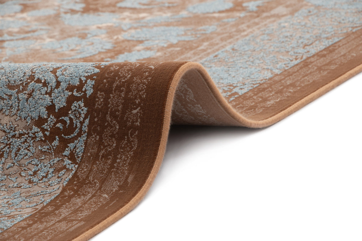 Rund Teppich Sophia Talea in Braun von Hadorn™ - Lifestyle Image
