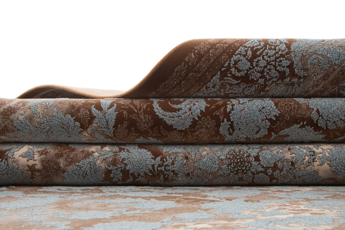 Rund Teppich Sophia Talea in Braun von Hadorn™ - Lifestyle Image