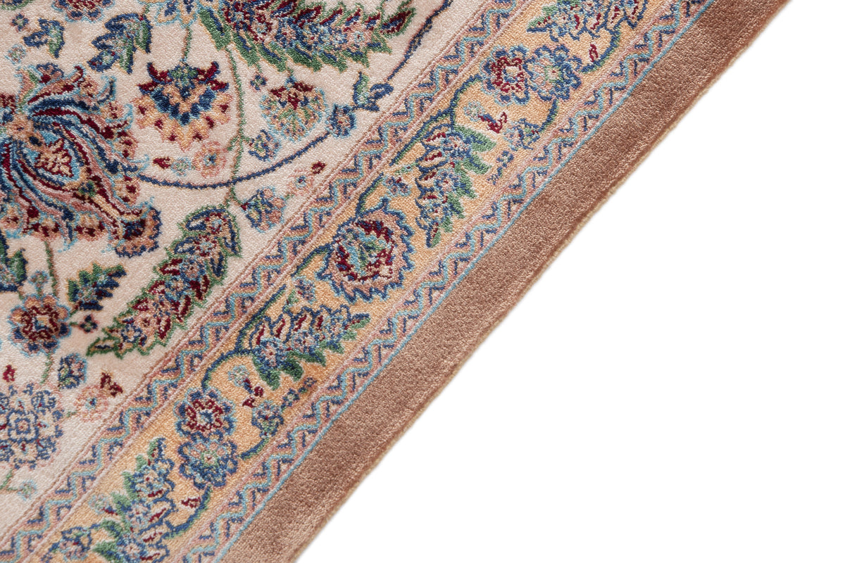 Rund Teppich Kalopsia Ravi in Beige von Hadorn™ - Lifestyle Image