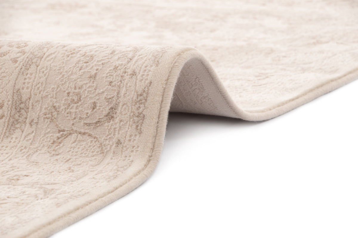 Rund Teppich Leas in Weiss von Hadorn™ - Lifestyle Image