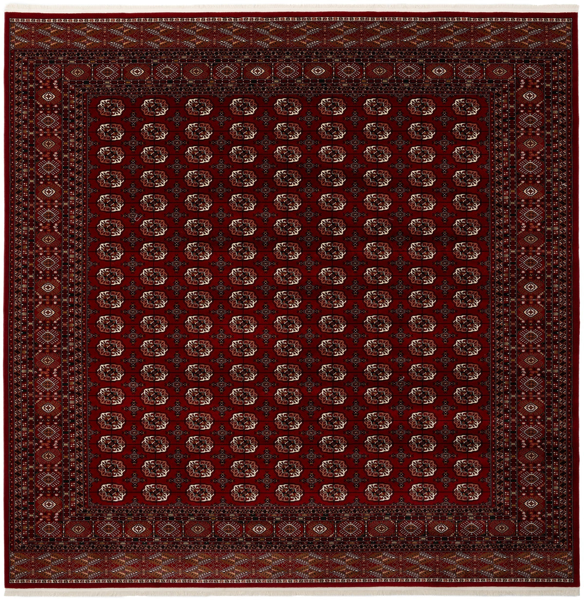 Quadratisch Teppich Sabha Welat in Rot von Hadorn™ - Lifestyle Image