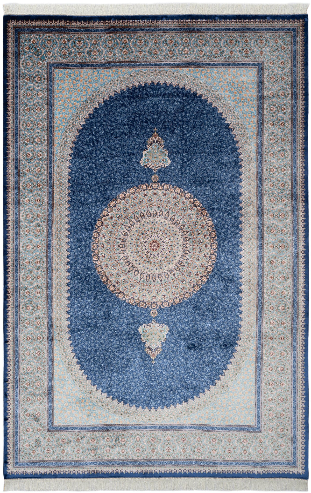 Rechteck Teppich Kalopsia Malaquita in Blau von Hadorn™ - Lifestyle Image