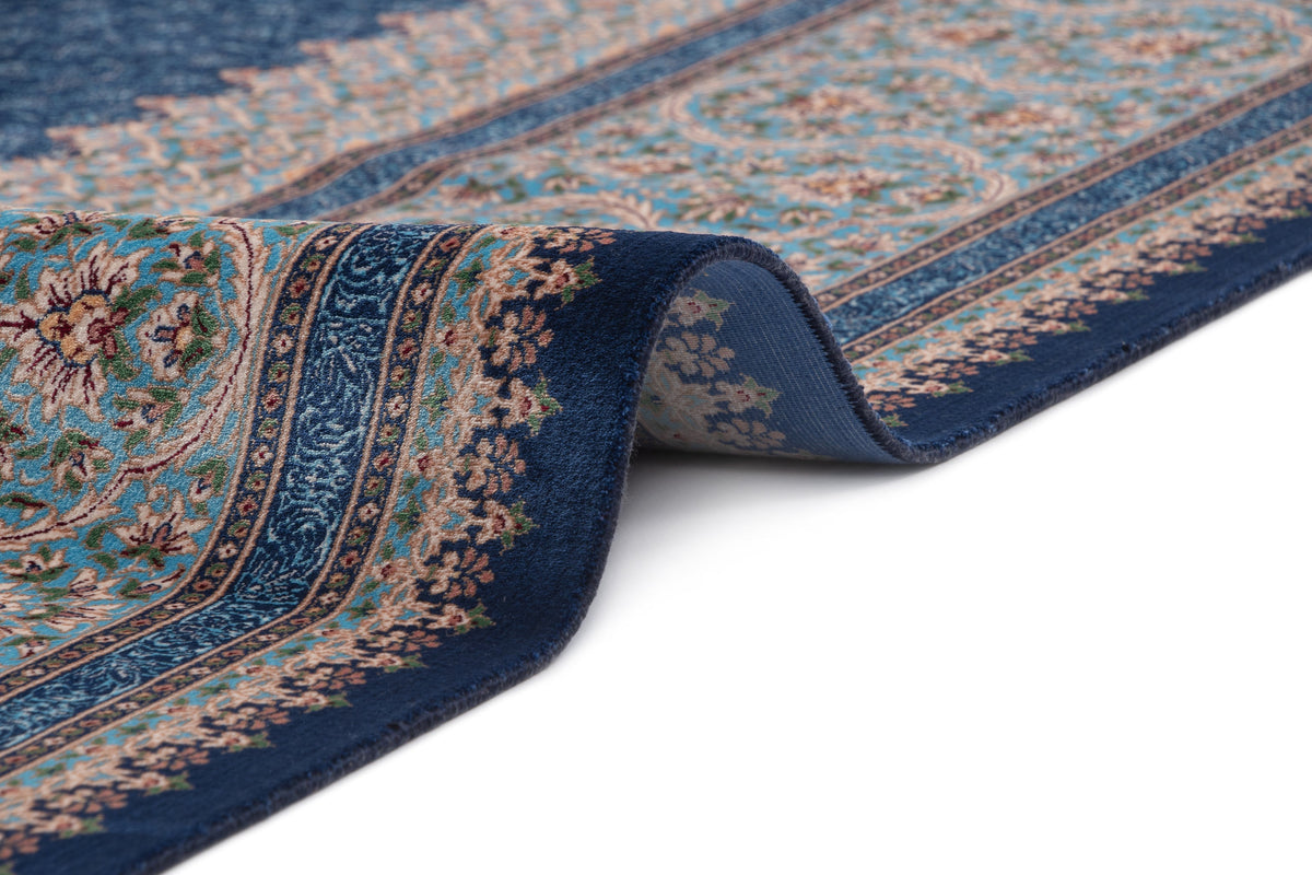 Läufer Teppich Kalopsia Malaquita in Blau von Hadorn™ - Lifestyle Image