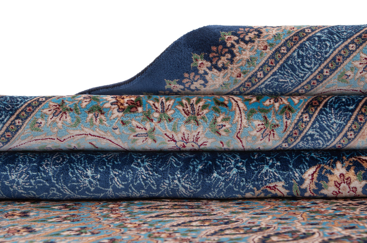 Läufer Teppich Kalopsia Malaquita in Blau von Hadorn™ - Lifestyle Image