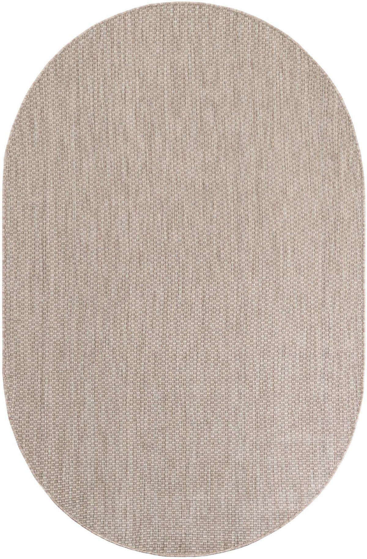 Oval Outdoor Teppich Tulum Outdoor in Beige von Hadorn™ - Lifestyle Image