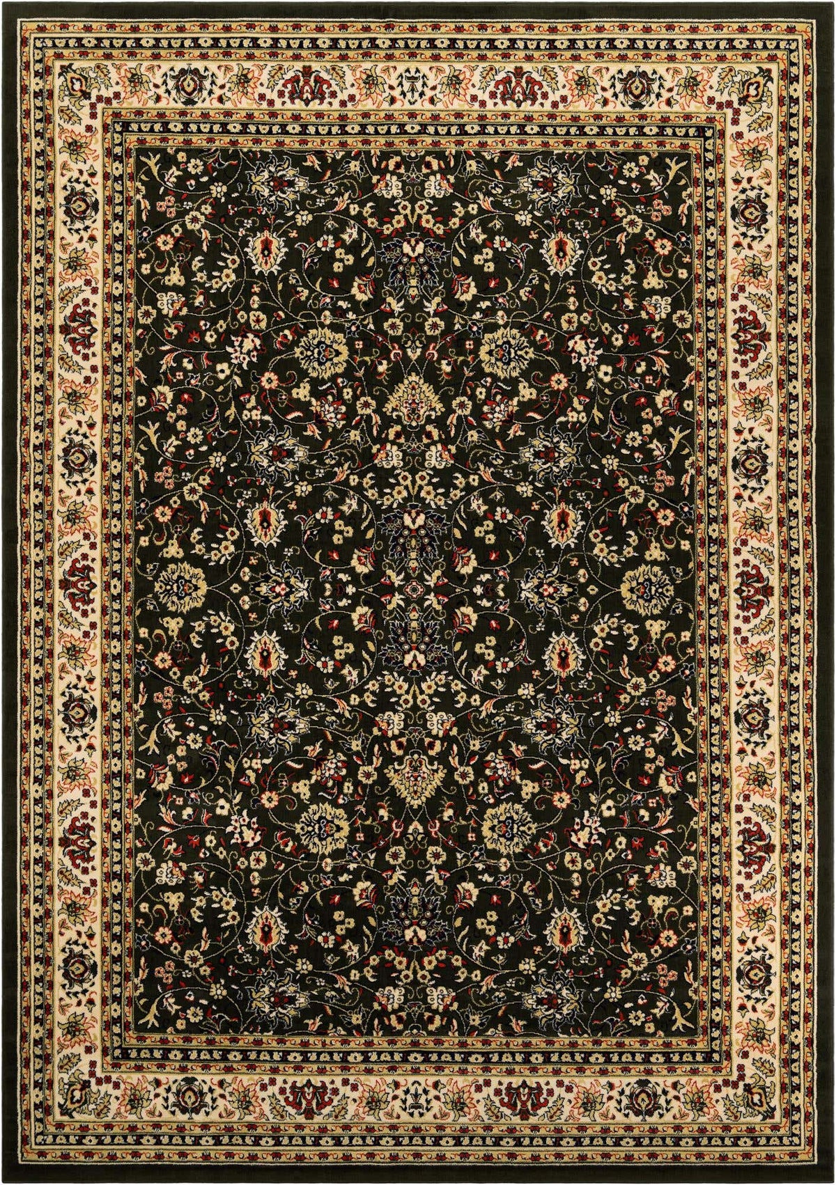 Rechteck Teppich Kashan Design in Grün von Hadorn™ - Lifestyle Image