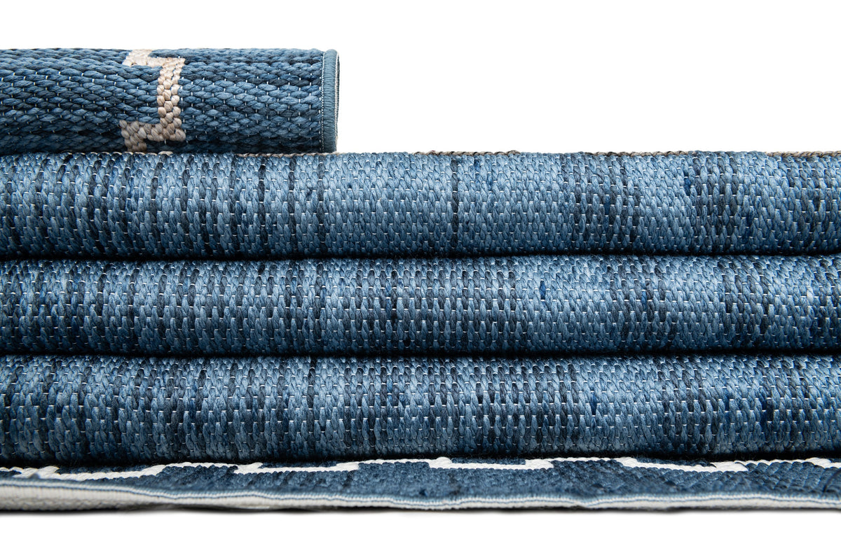 Läufer Teppich Juniper Greka in Blau von Hadorn™ - Lifestyle Image