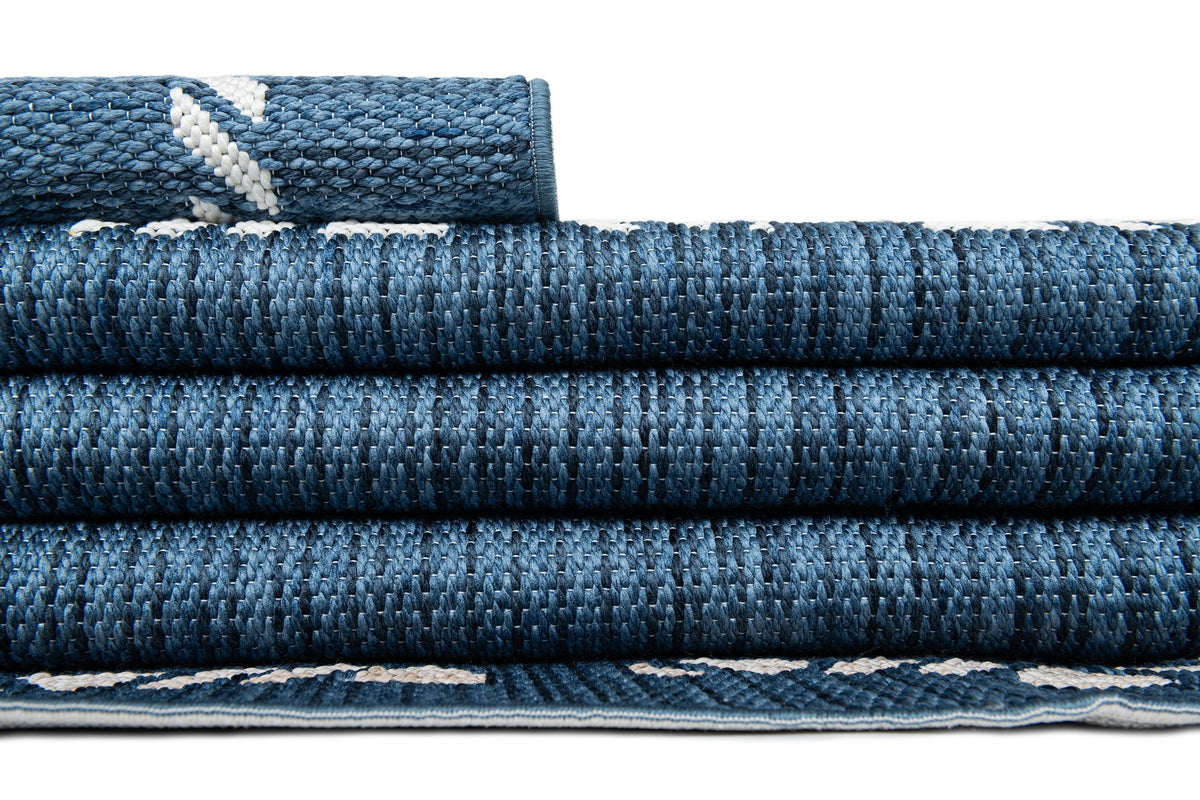 Läufer Teppich Juniper Greka in Blau von Hadorn™ - Lifestyle Image