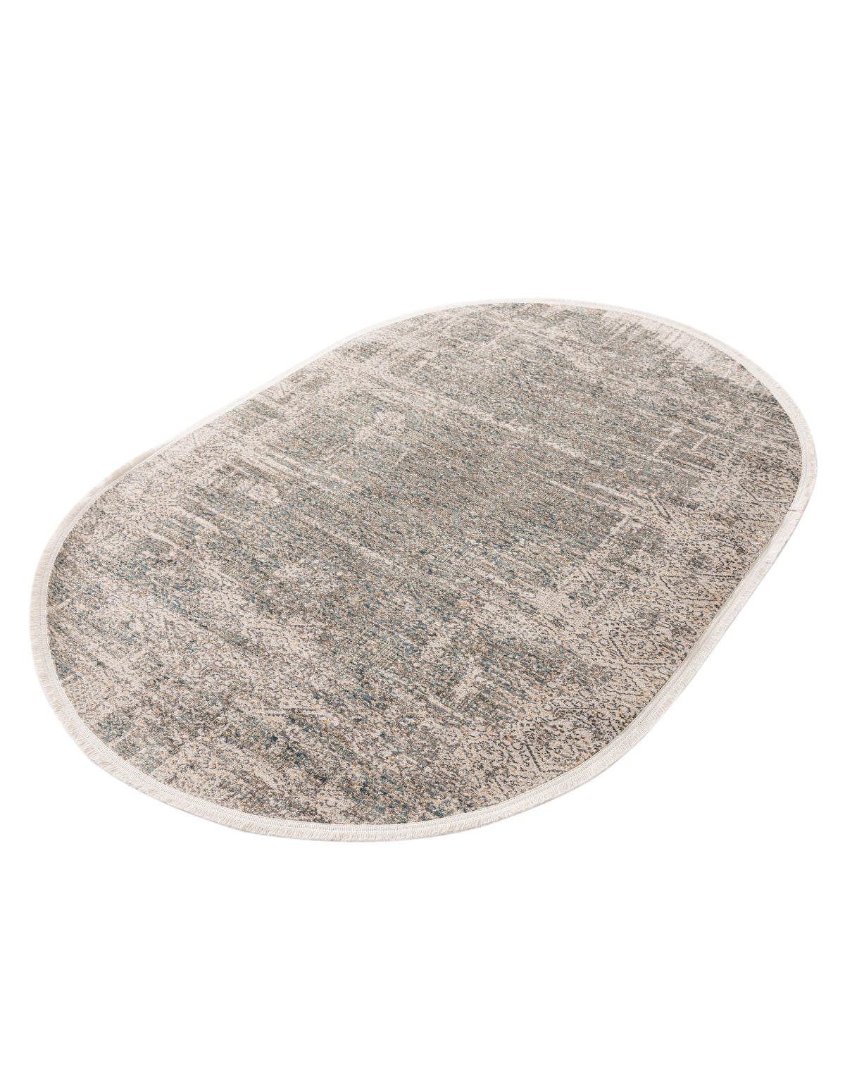 Oval Teppich Zora Modern in Elfenbein von Hadorn™ - Lifestyle Image