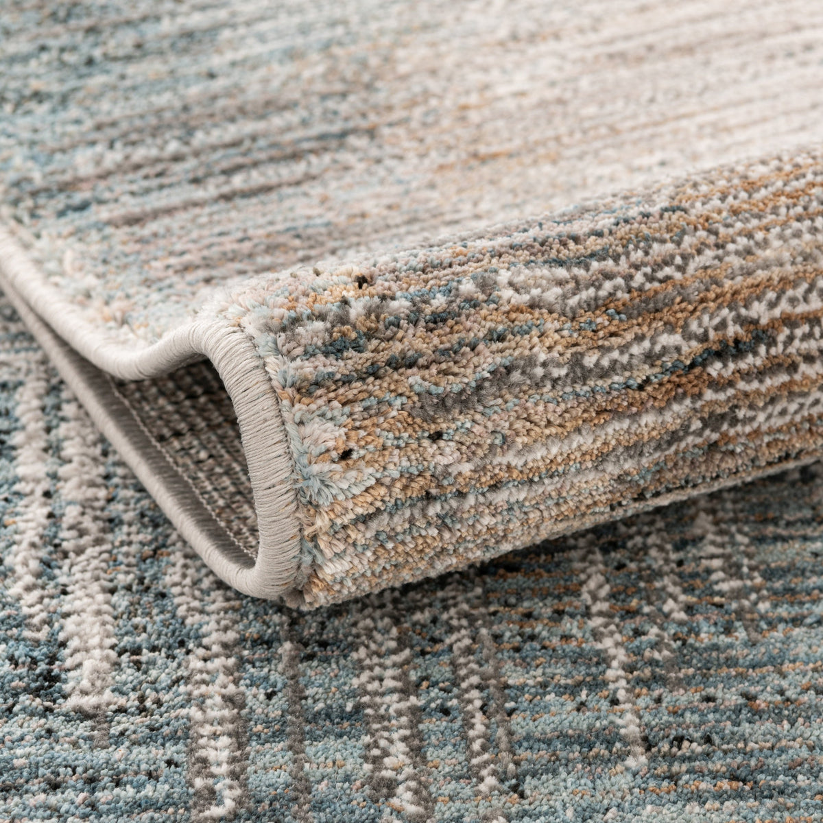 Rechteck Teppich Zora Blege in Blau von Hadorn™ - Lifestyle Image