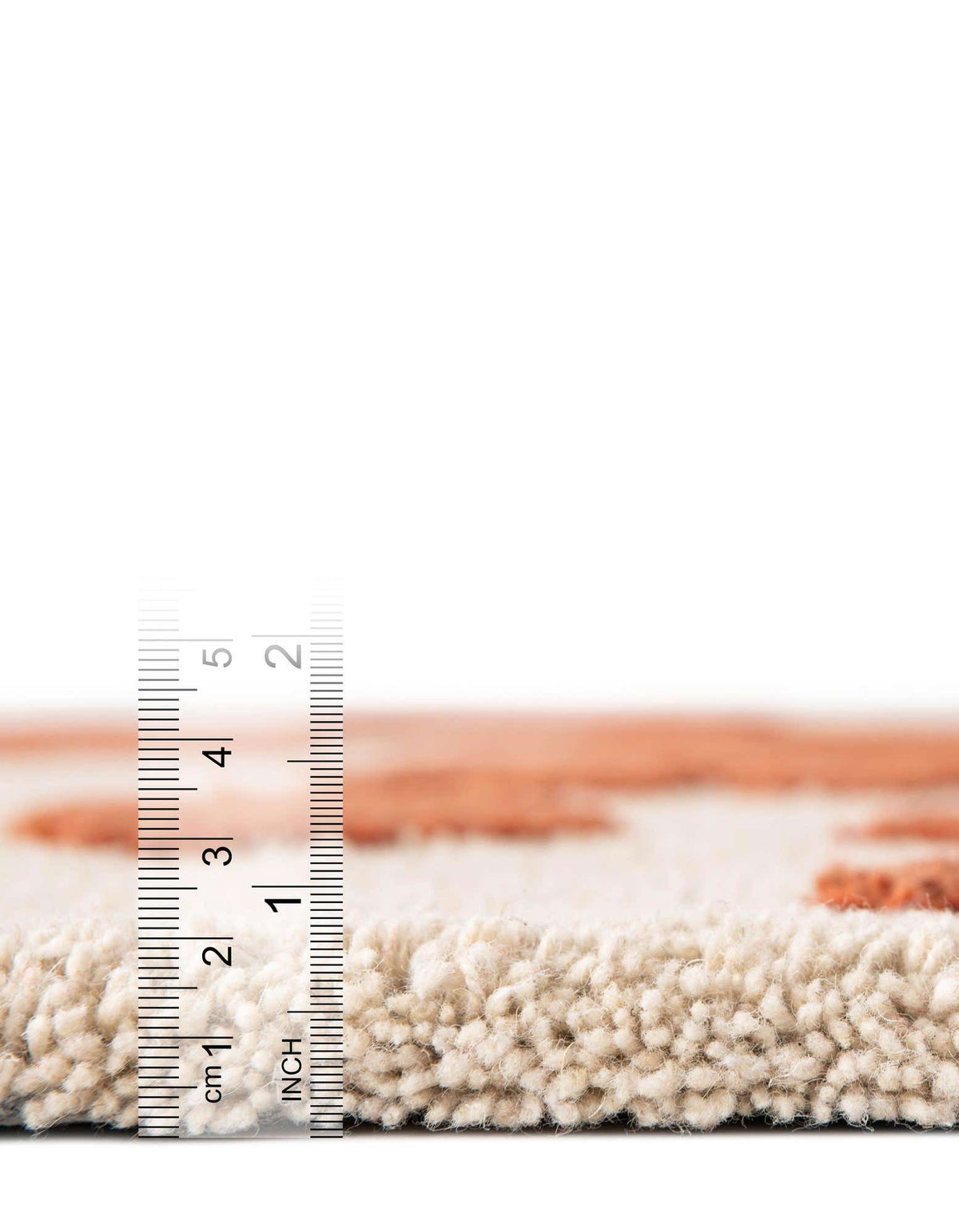 Läufer Teppich AI Handgetuftet in Orange und Elfenbein von Hadorn™ - Lifestyle Image