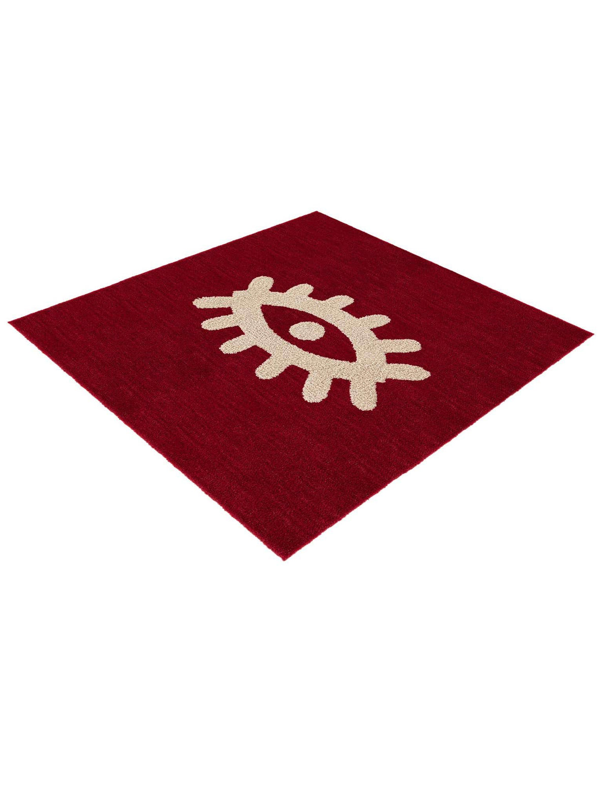 Quadratisch Teppich AI Handgetuftet in Rot von Hadorn™ - Lifestyle Image