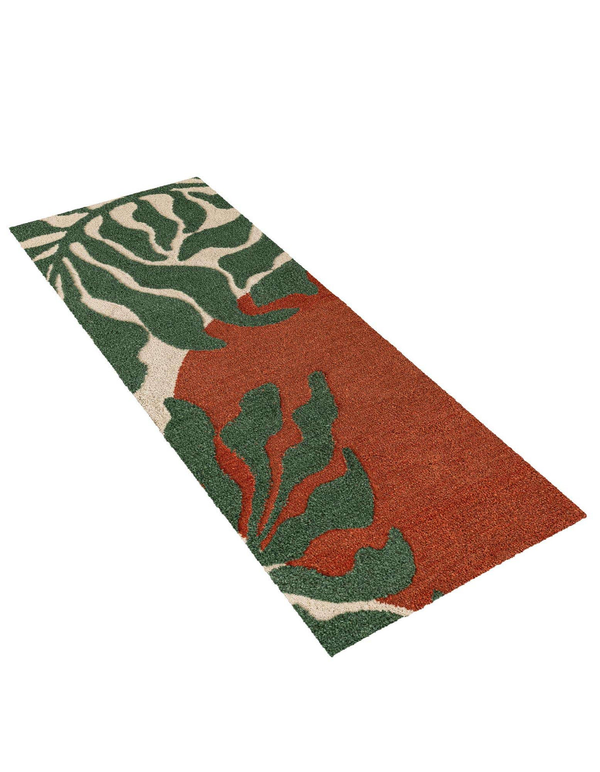 Läufer Teppich AI Handgetuftet in Orange und Grün von Hadorn™ - Lifestyle Image