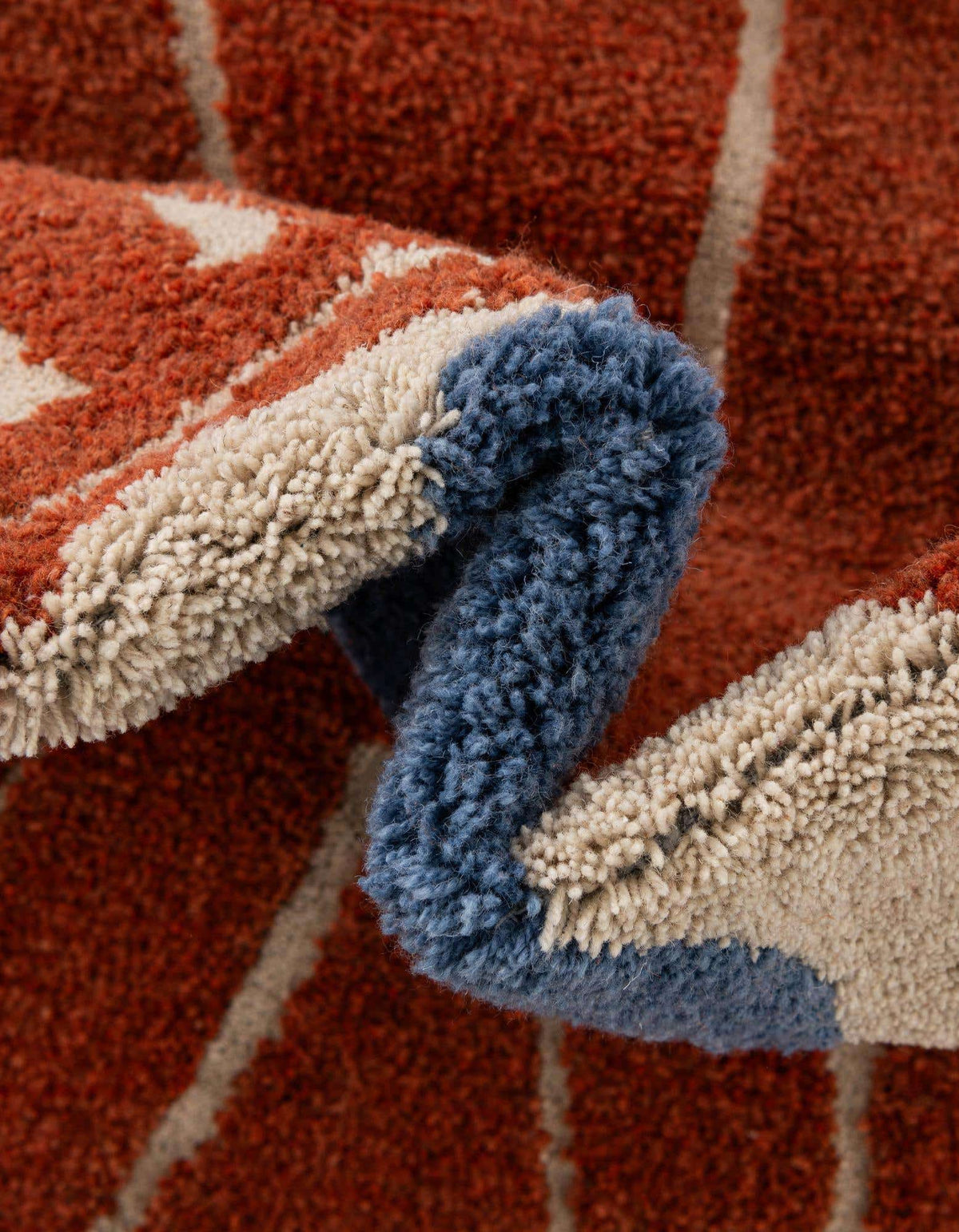 Läufer Teppich AI Handgetuftet in Orange von Hadorn™ - Lifestyle Image