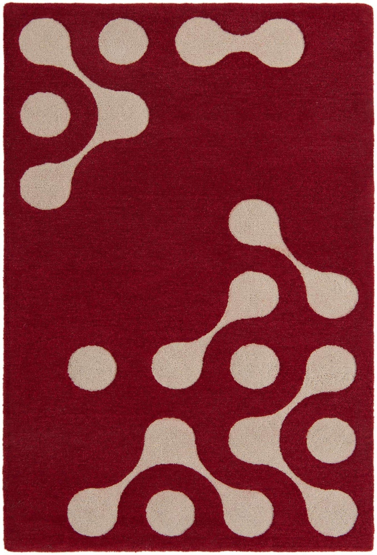 Rechteck Teppich AI Handgetuftet in Rot von Hadorn™ - Lifestyle Image