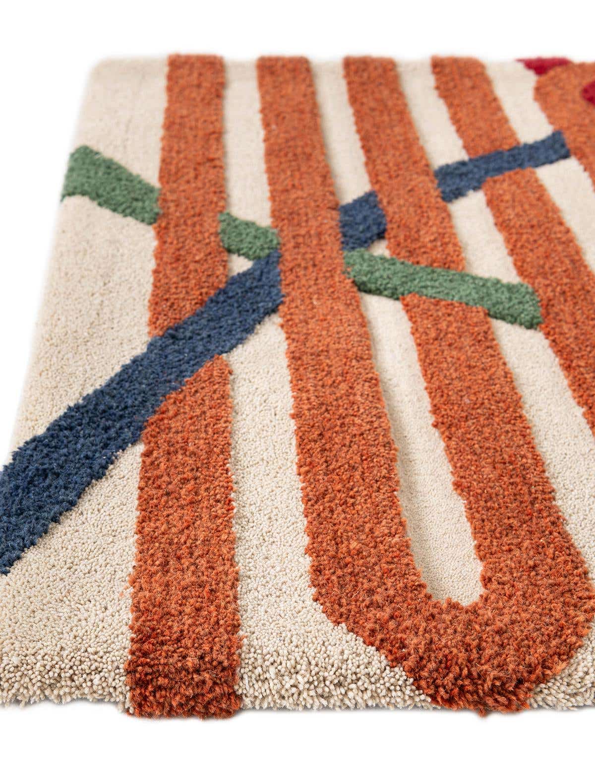 Quadratisch Teppich AI Handgetuftet in Elfenbein von Hadorn™ - Lifestyle Image