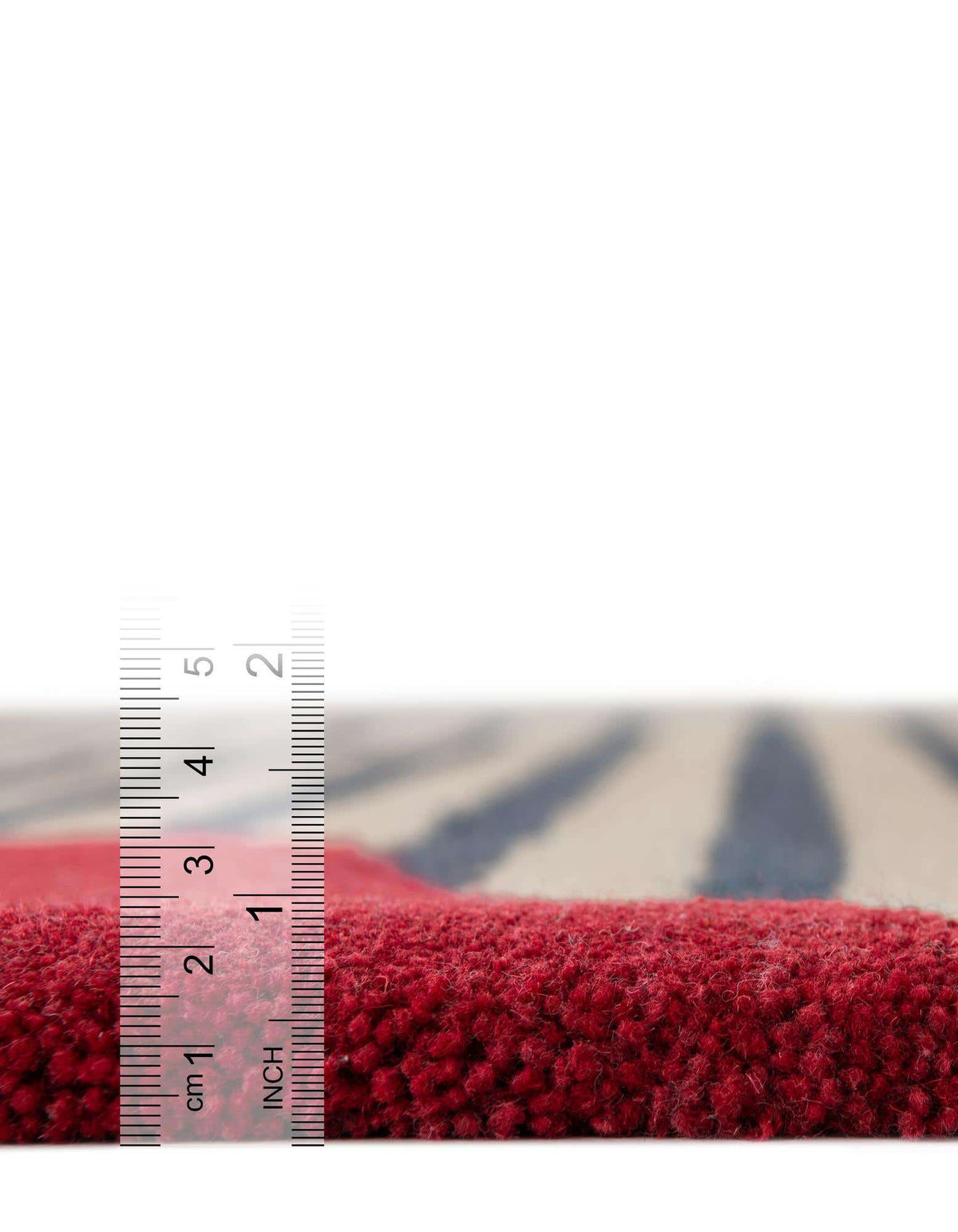 Läufer Teppich AI Handgetuftet in Elfenbein und Rot von Hadorn™ - Lifestyle Image