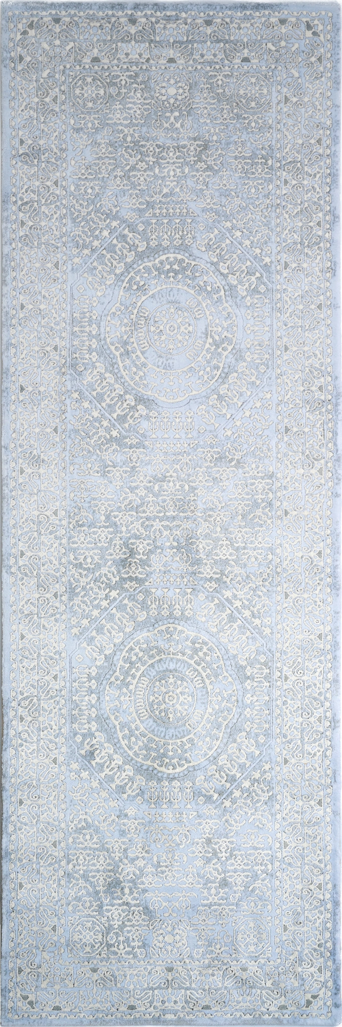 Läufer Teppich Royal Jam in Hellblau von Hadorn™ - Lifestyle Image