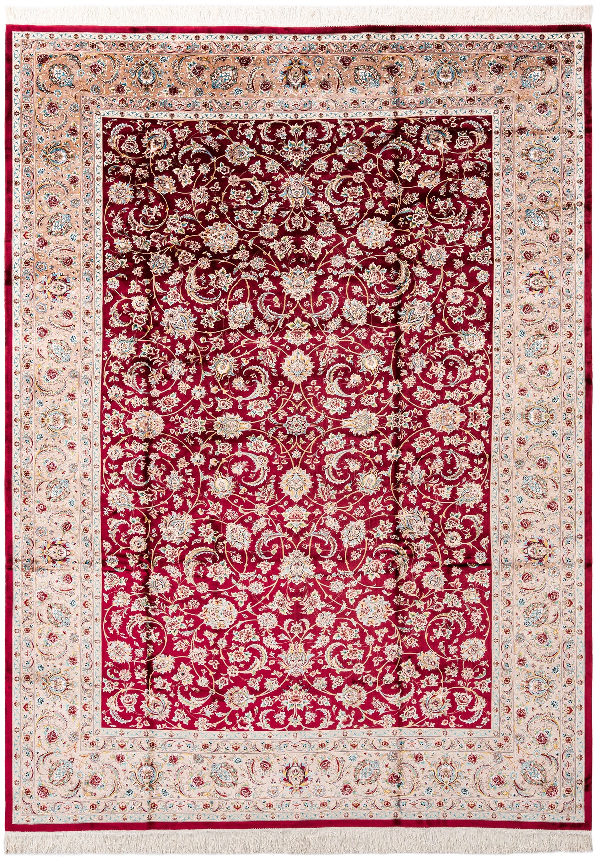 Rechteck Teppich Ghom Design in Rot von Hadorn™ - Lifestyle Image