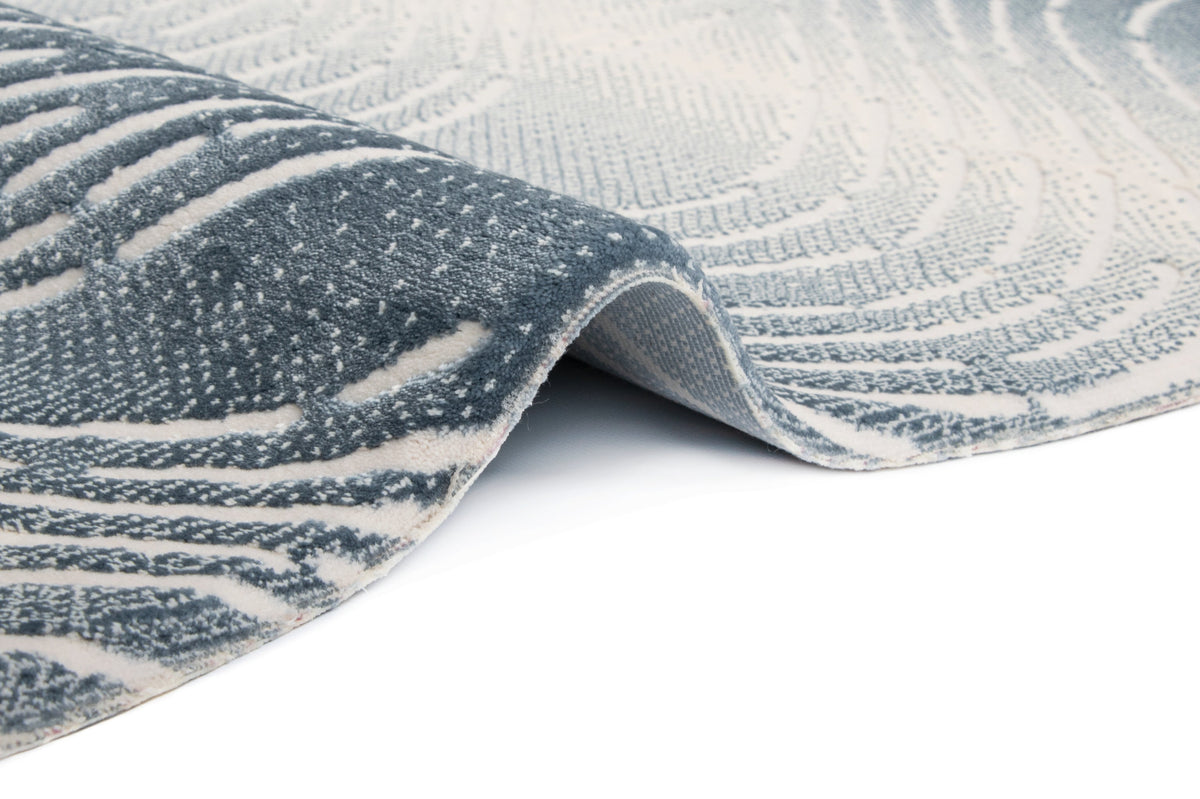 Läufer Teppich Royal Wavy in Blau von Hadorn™ - Lifestyle Image