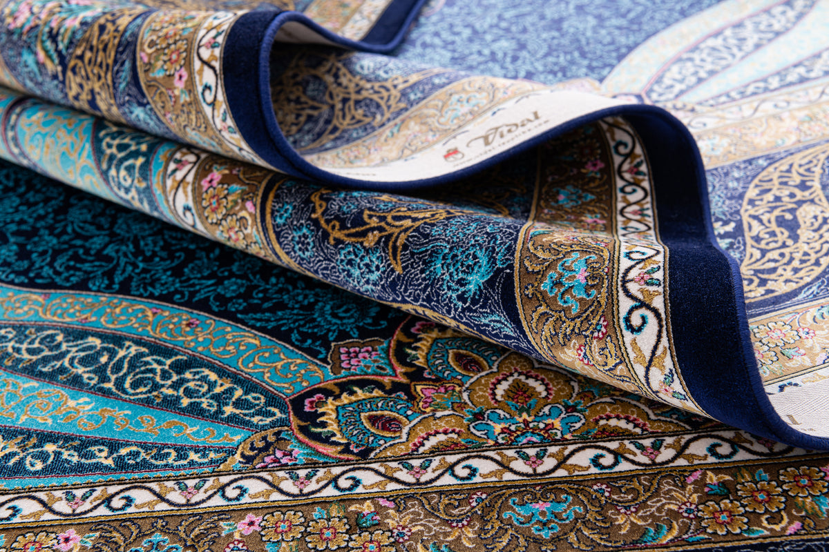 Rechteck Luxus Teppich Vidal Classic Edition in Blau von Hadorn™ - Lifestyle Image