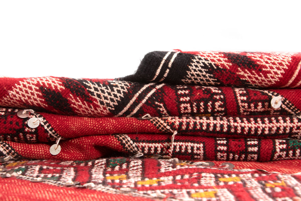 Wolle Teppich Zemour Kelim in Rot von Hadorn™ - Lifestyle Image