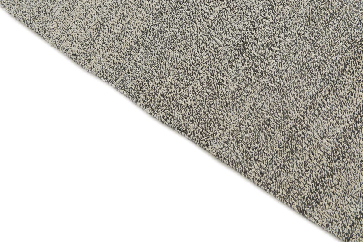 Rechteck Handgeflochten Teppich Kelim Modern in Schwarz und Weiss von Hadorn™ - Lifestyle Image