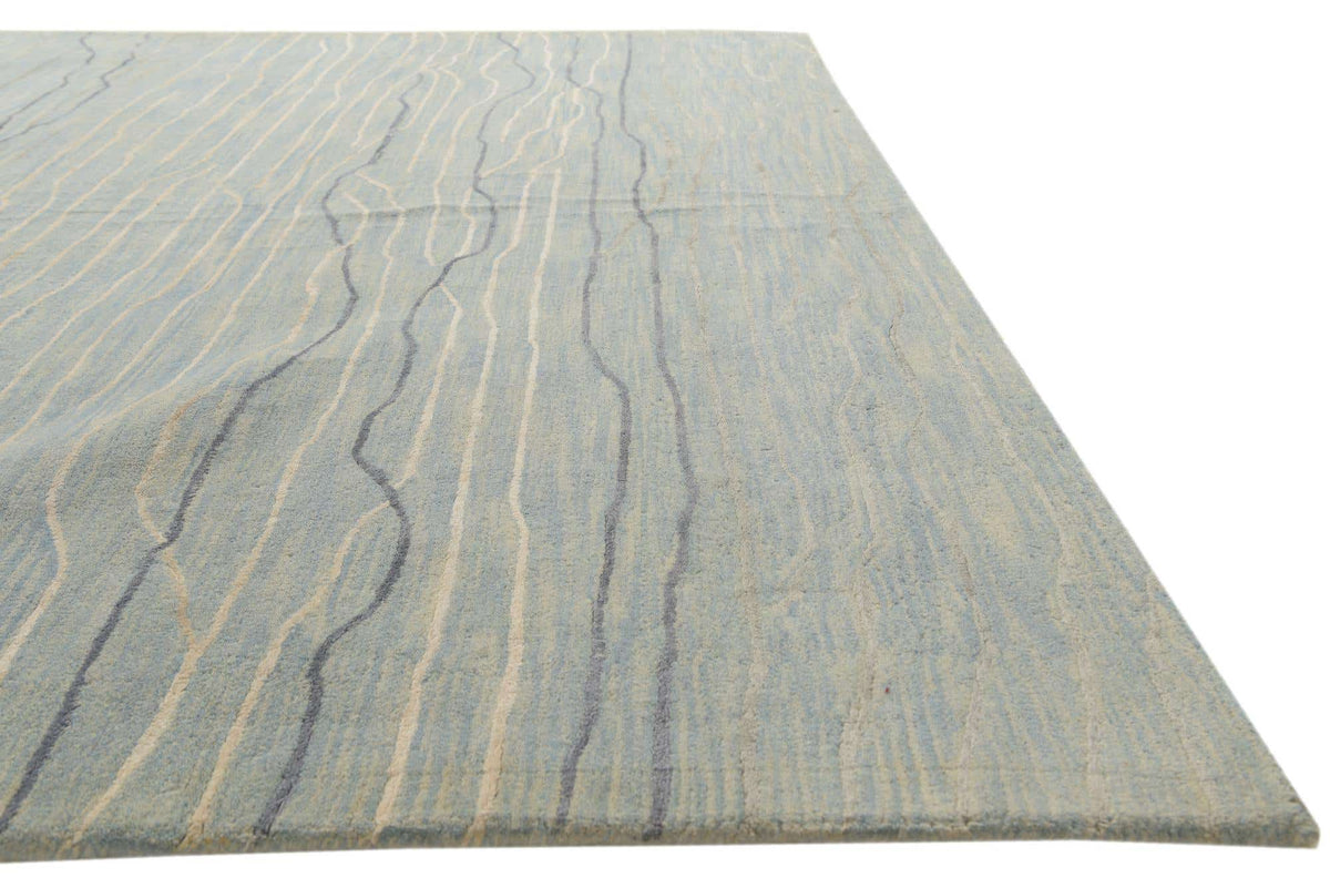 Wolle Teppich Luna in Blau von Hadorn™ - Lifestyle Image