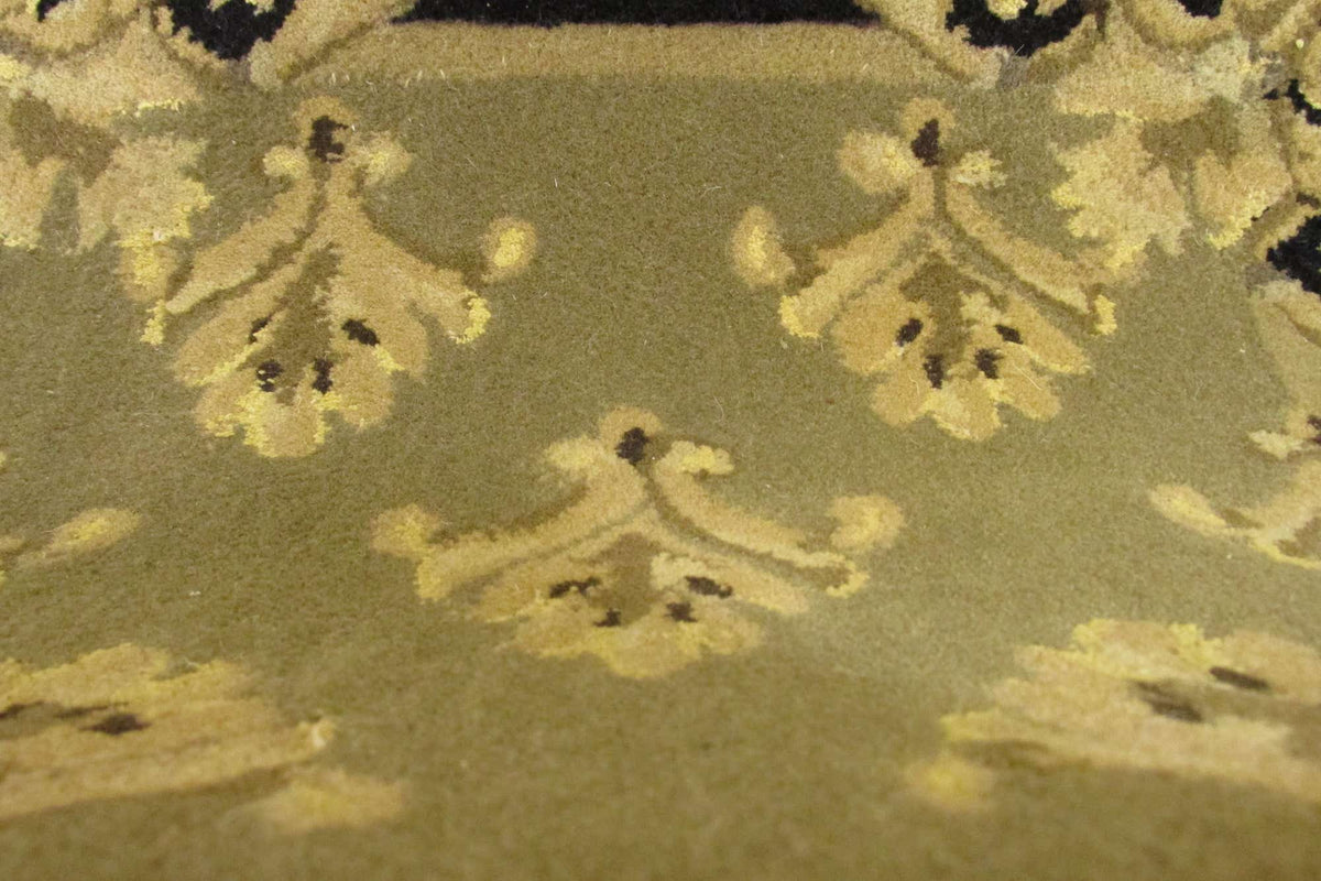 Wolle und Seide Teppich Tabriz Design in Grün von Hadorn™ - Lifestyle Image