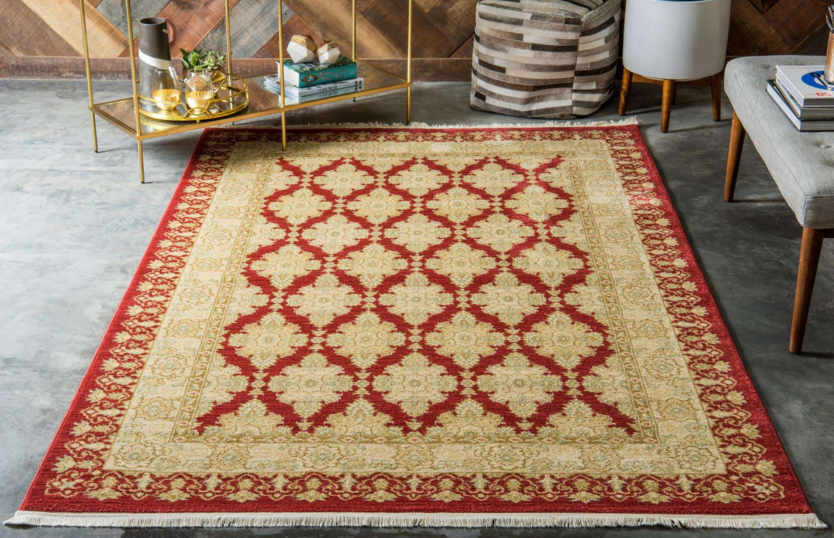 Rechteck Teppich Kensington in Rot von Hadorn™ - Lifestyle Image