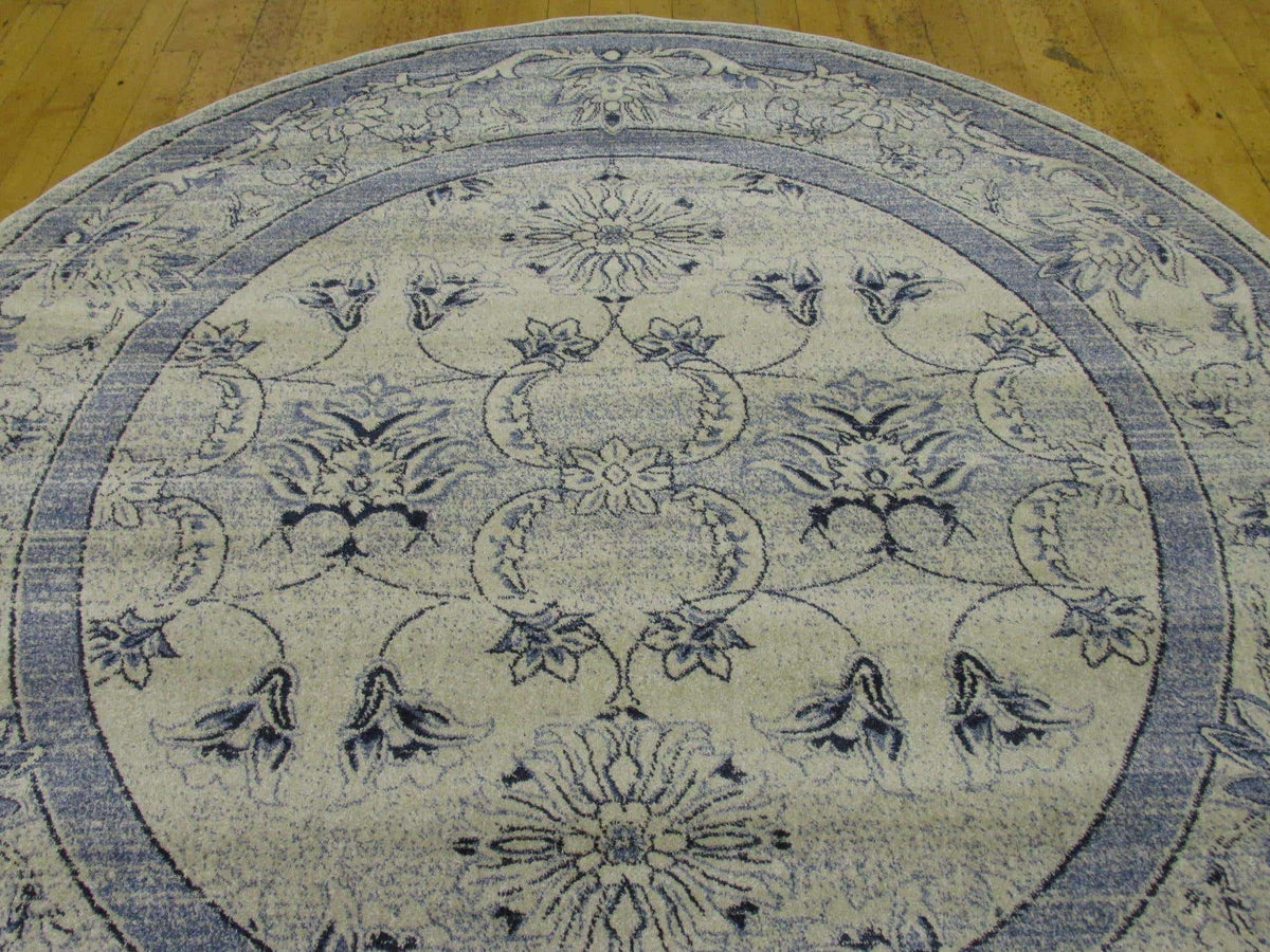 Rund Teppich Vista in Blau von Hadorn™ - Lifestyle Image