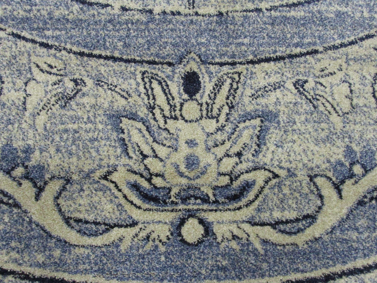 Rund Teppich Vista in Blau von Hadorn™ - Lifestyle Image