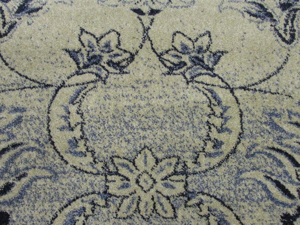 Rund Teppich Vista in Blau von Hadorn™ - Lifestyle Image