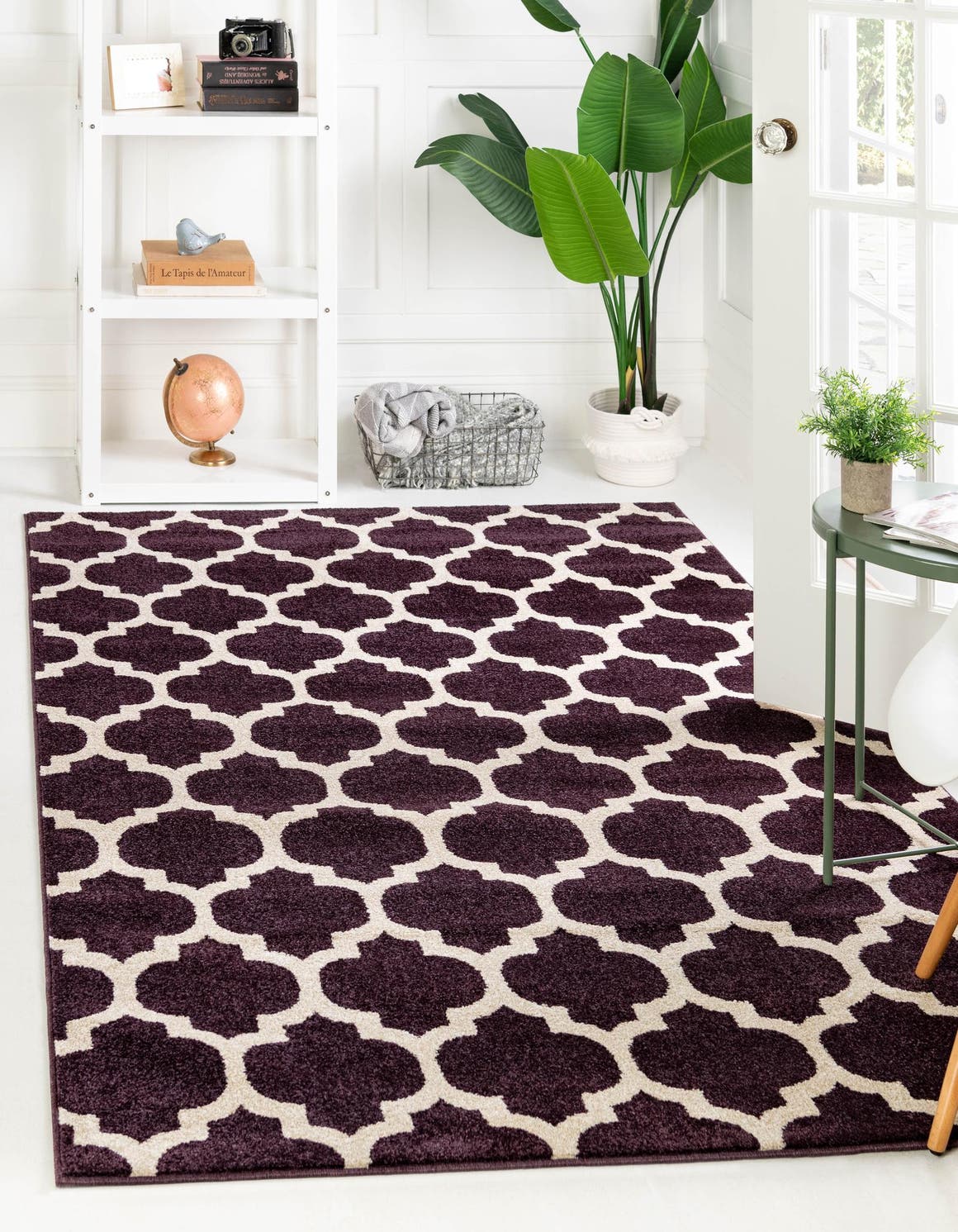 Rechteck Teppich Trellis in Lila von Hadorn™ - Lifestyle Image