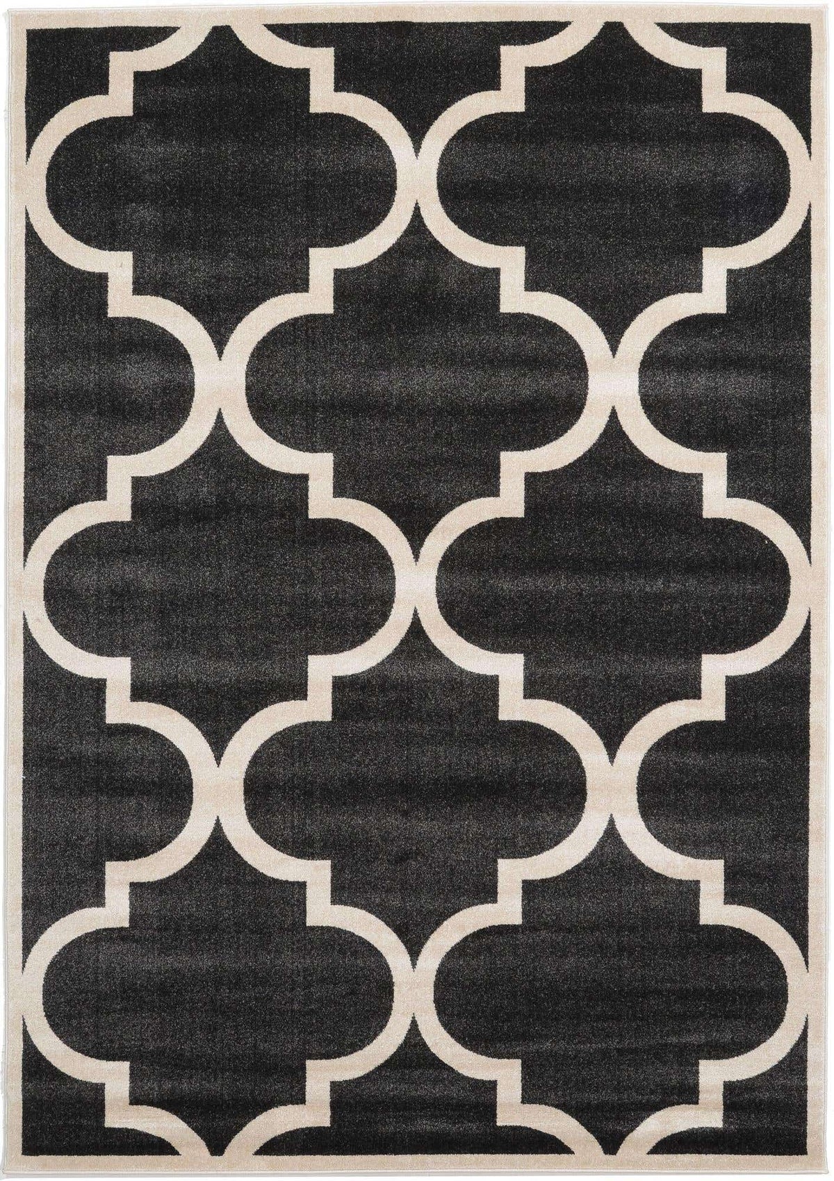Rechteck Teppich Trellis in Schwarz von Hadorn™ - Lifestyle Image
