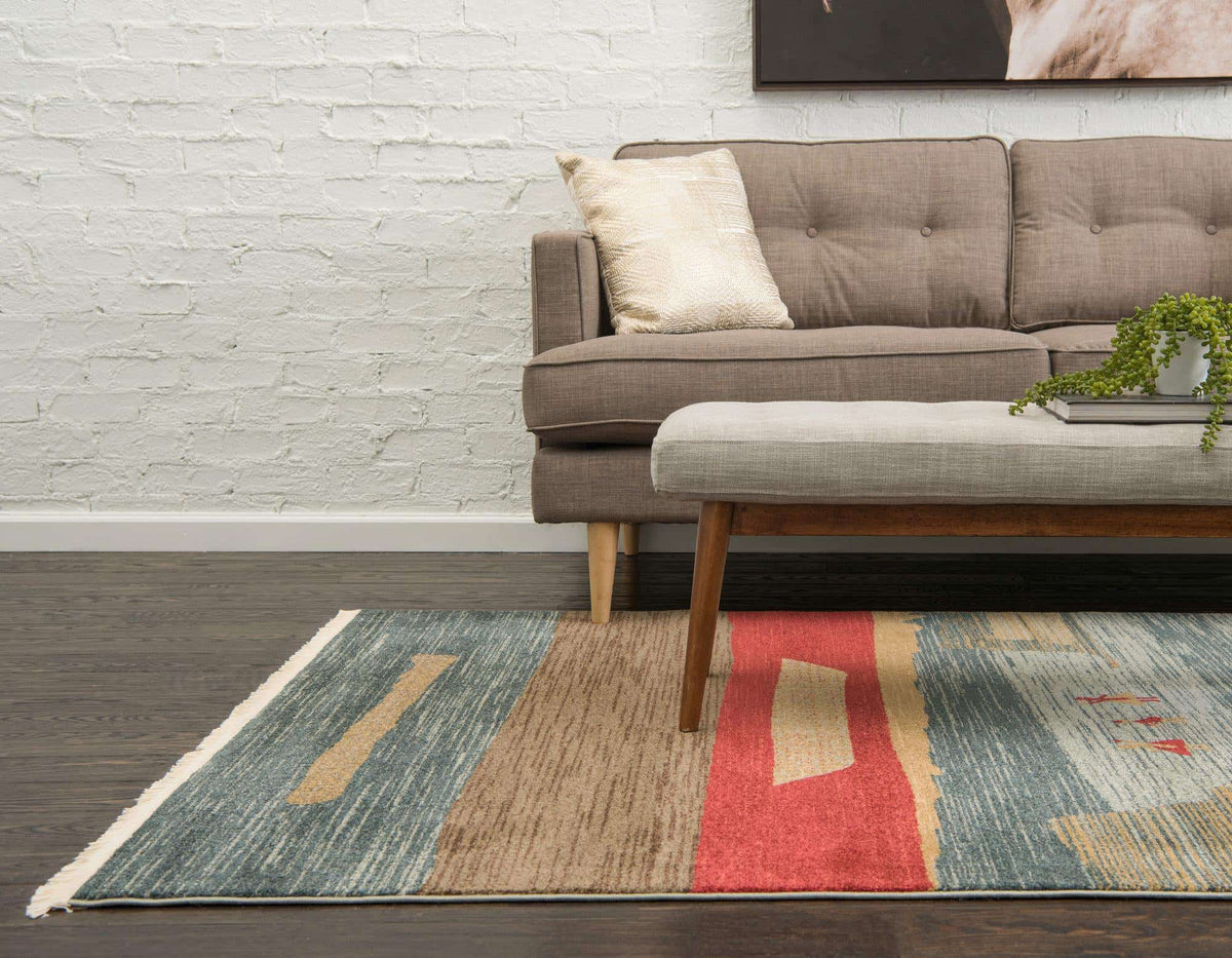 Rechteck Teppich Kashkuli Gabbeh in Blau von Hadorn™ - Lifestyle Image