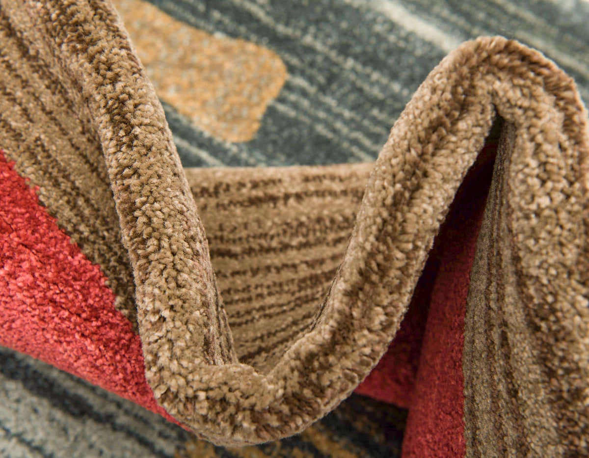 Rechteck Teppich Kashkuli Gabbeh in Blau von Hadorn™ - Lifestyle Image