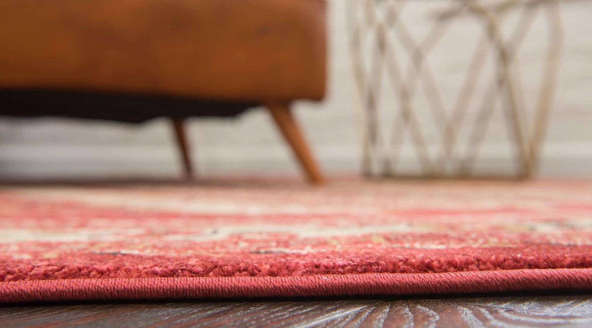 Rund Teppich Kashkuli Gabbeh in Rot von Hadorn™ - Lifestyle Image