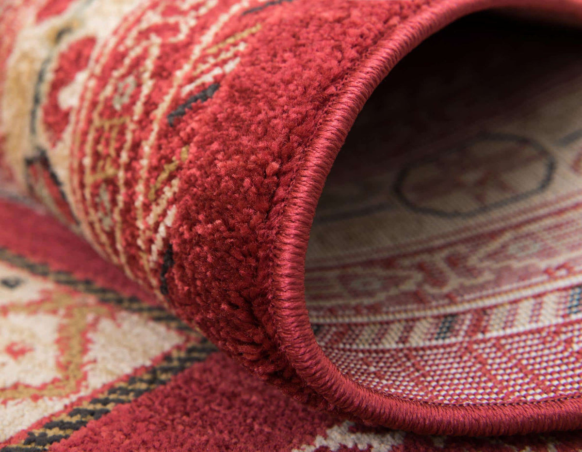 Rund Teppich Kashkuli Gabbeh in Rot von Hadorn™ - Lifestyle Image