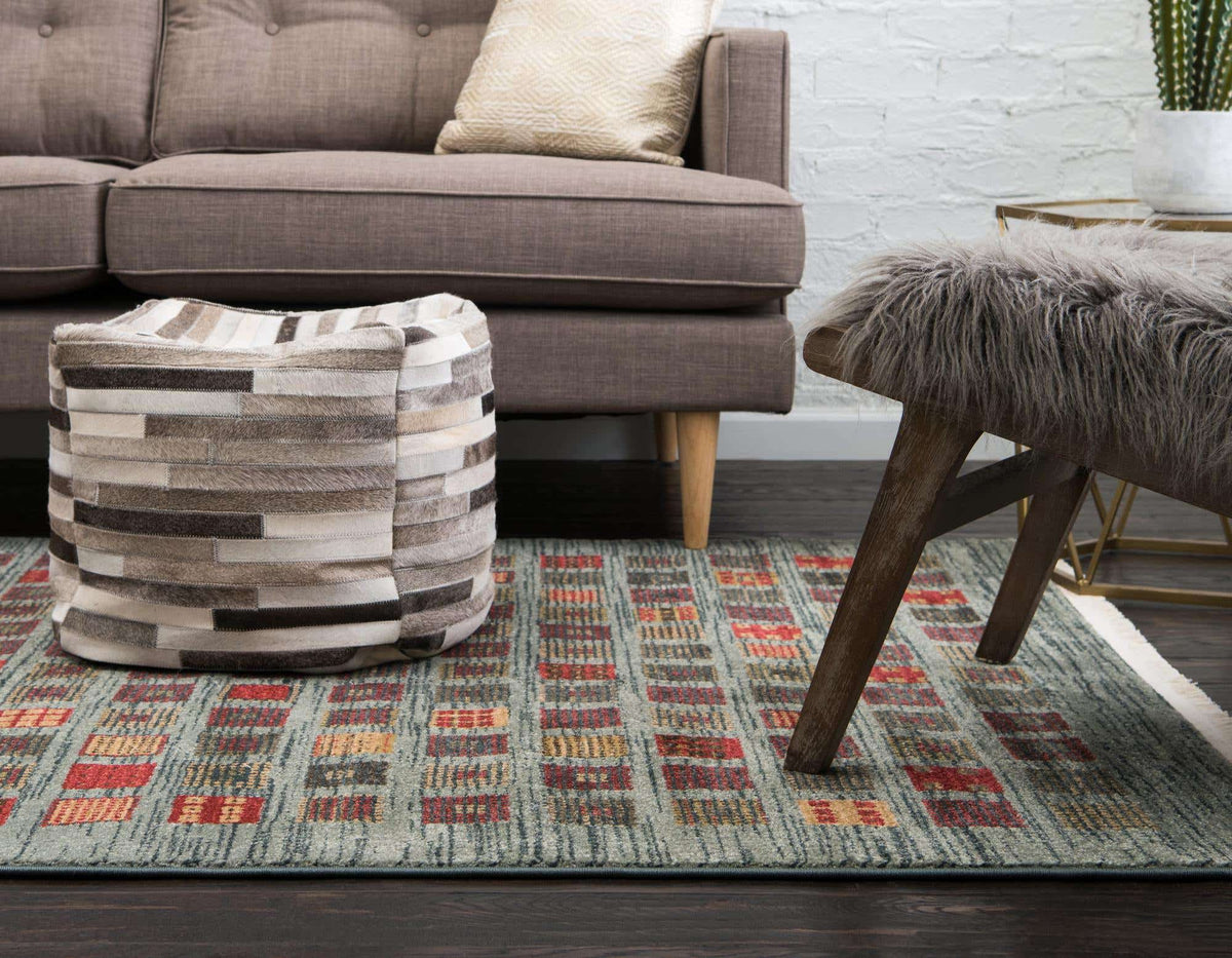 Rechteck Teppich Kashkuli Gabbeh in Blau von Hadorn™ - Lifestyle Image