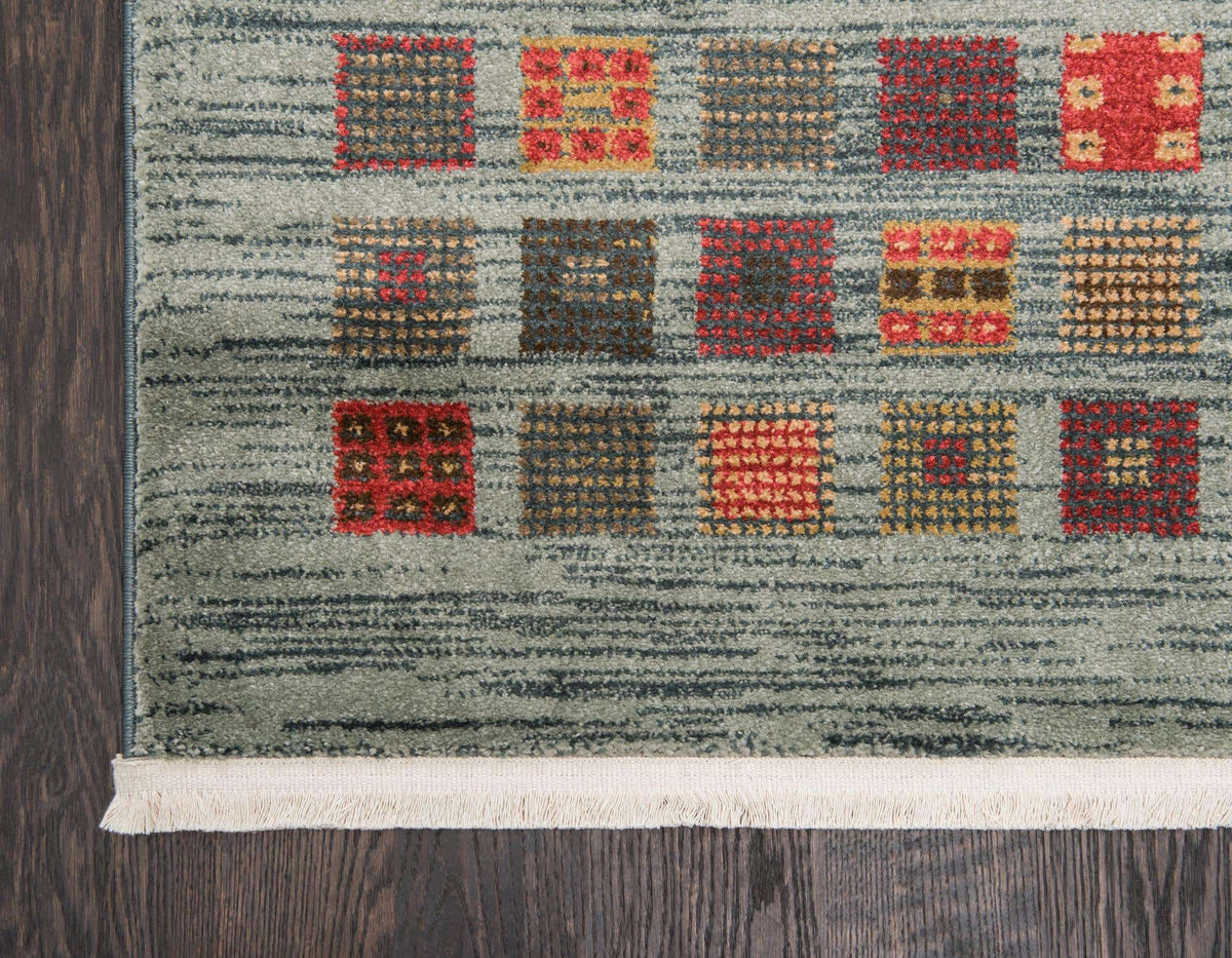 Rechteck Teppich Kashkuli Gabbeh in Blau von Hadorn™ - Lifestyle Image
