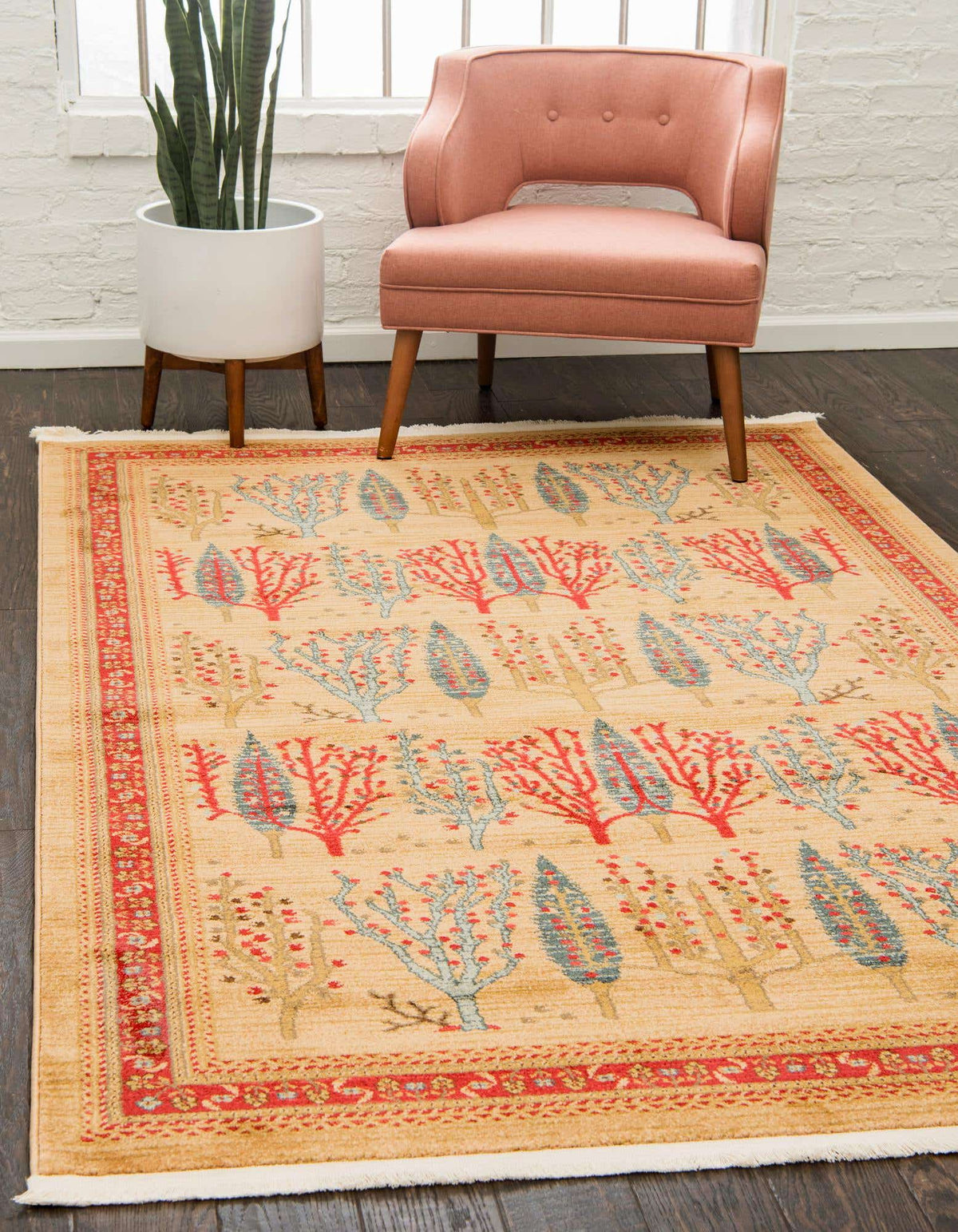 Rechteck Teppich Kashkuli Gabbeh in Braun von Hadorn™ - Lifestyle Image