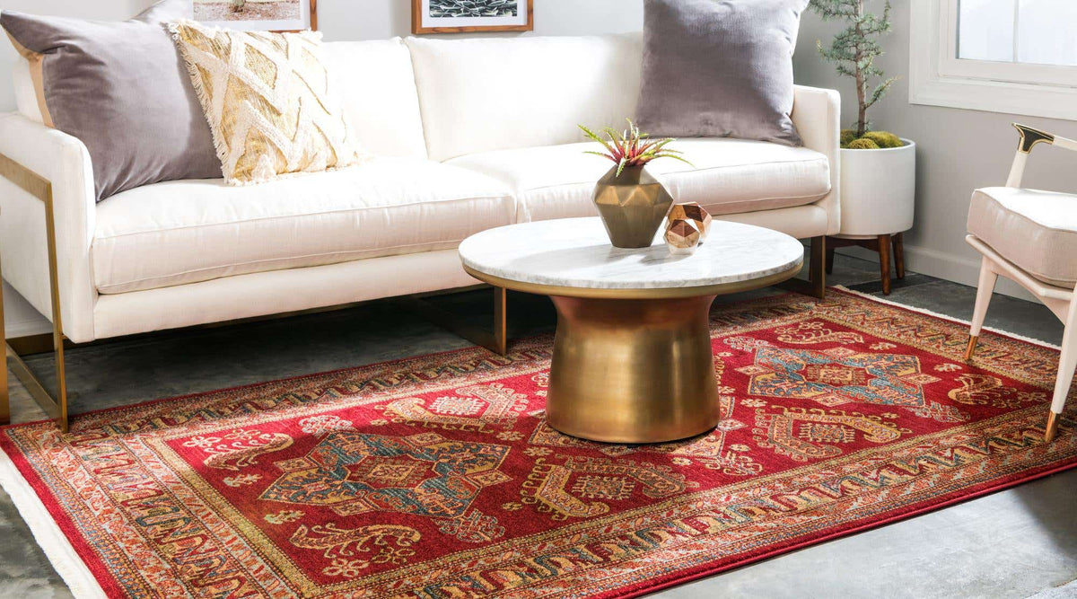Rechteck Teppich Serapi in Rot von Hadorn™ - Lifestyle Image