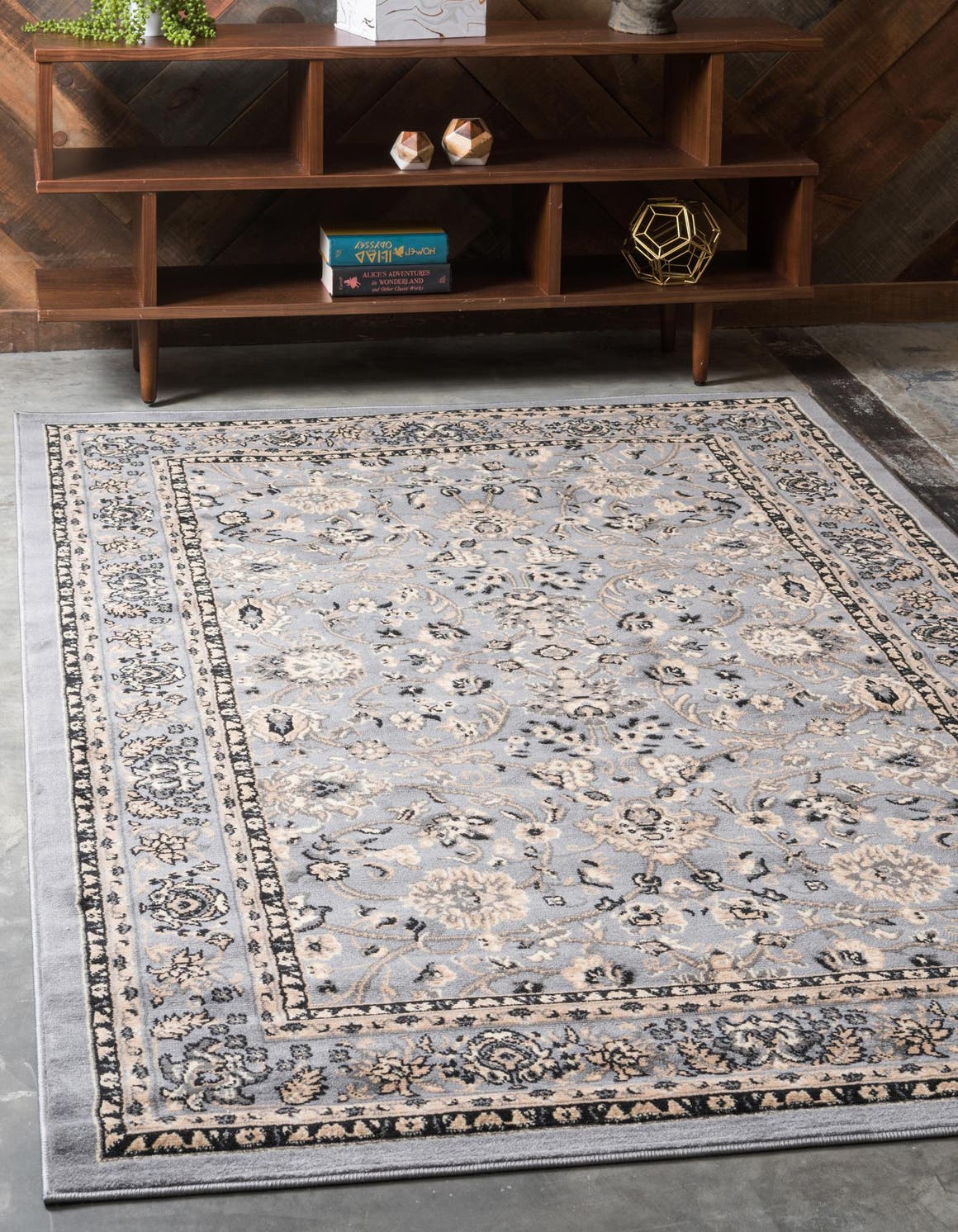 Rechteck Teppich Kashan Design in Grau von Hadorn™ - Lifestyle Image